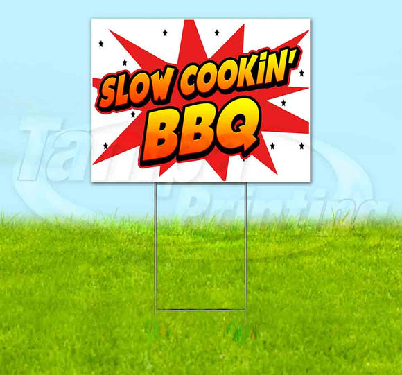WBG Slow Cookin BBQ Yard Sign