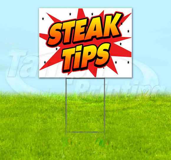 WBG Steak Tips Yard Sign