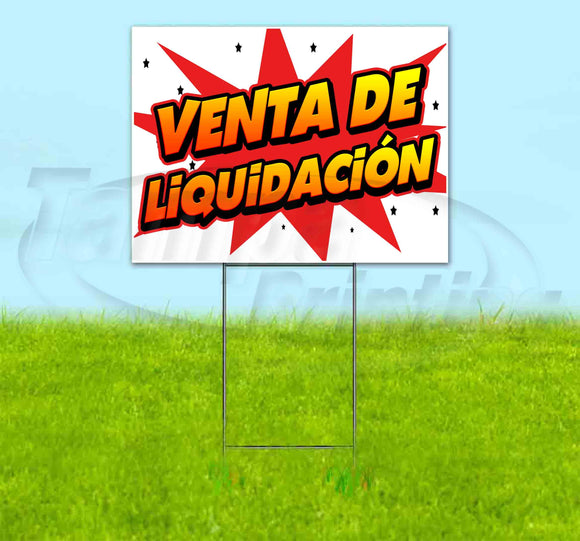 Venta De Liquidación Yard Sign