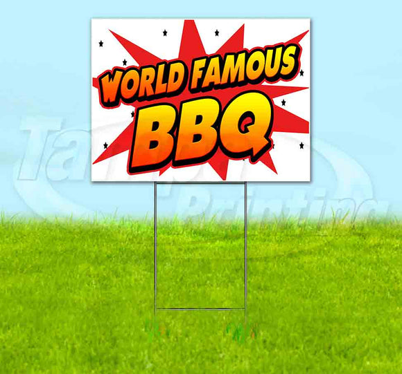 WBG World Famous BBQ Yard Sign