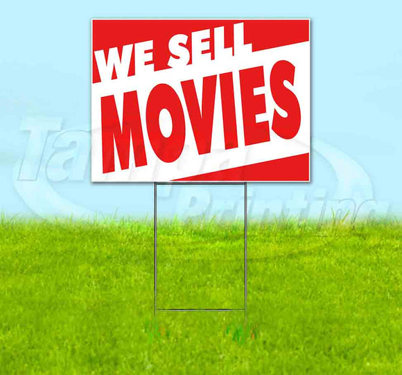We Sell Movies Yard Sign