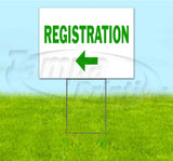 Registration Left Yard Sign