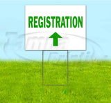Registration Up Yard Sign