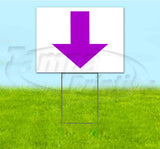 Arrow Down Yard Sign