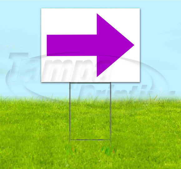 Arrow Right Yard Sign