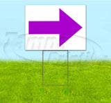Arrow Right Yard Sign
