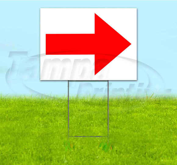 Arrow Right Yard Sign