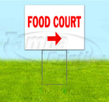 Food Court Right Yard Sign