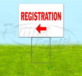 Registration Left Yard Sign