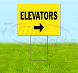 Elevators Right Yard Sign
