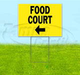 Food Court Left Yard Sign