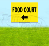 Food Court Left Yard Sign