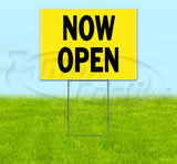 Now Open Yard Sign