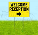 Welcome Reception Right Yard Sign