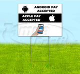 We Accept Online Pay Yard Sign
