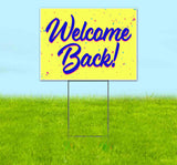 Welcome Back Confetti Yard Sign