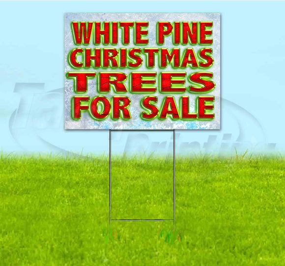 Virginia Pine Christmas Trees For Sale Yard Sign