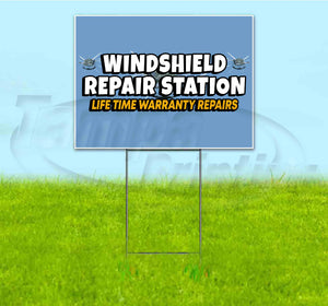 Windshield Repair Station Yard Sign