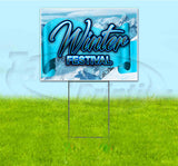 Winter Festival Ribbon Yard Sign