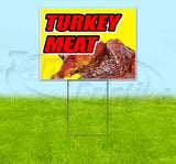 Turkey Meat Yellow Background Yard Sign