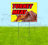 Turkey Meat Yellow Background Yard Sign