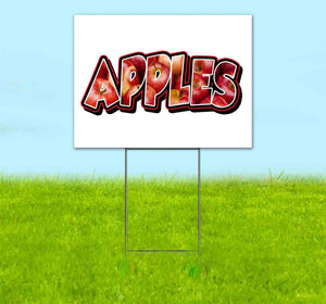 Apples Yard Sign