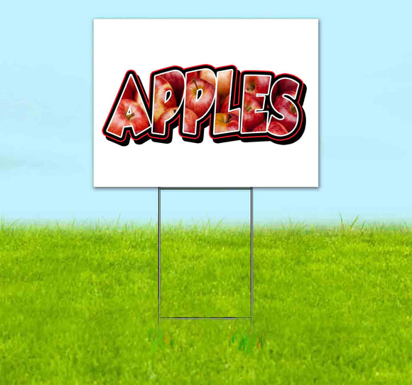 Apples Yard Sign