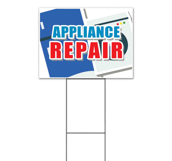 Appliance Repair Yard Sign
