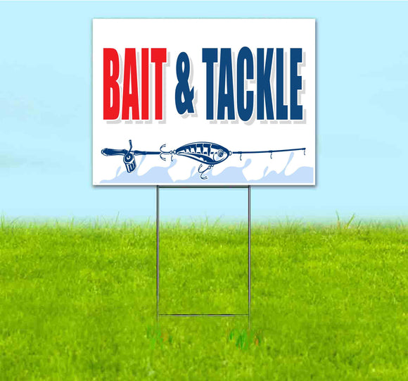 Bait & Tackle Yard Sign