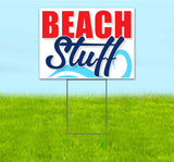 Beach Stuff Yard Sign
