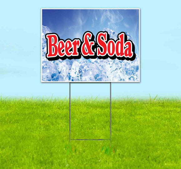 Beer & Soda Yard Sign