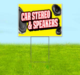 Car Stereo & Speakers Yard Sign