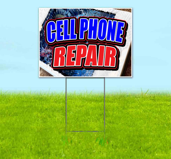 Cell Phone Repair Yard Sign