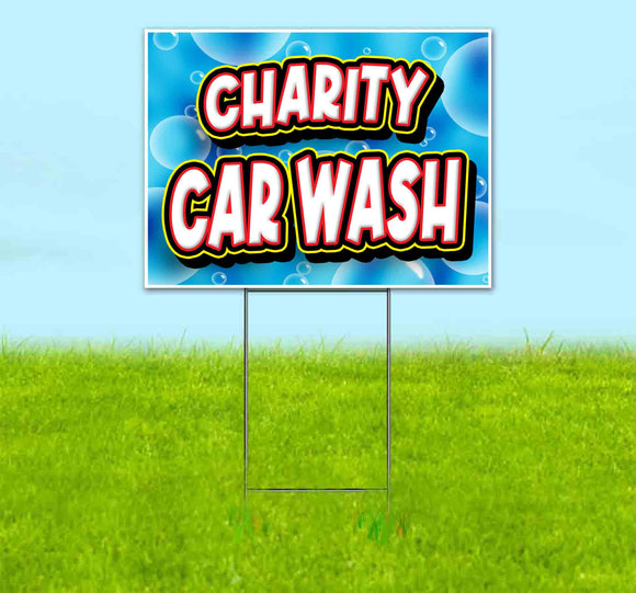Charity Car Wash Yard Sign