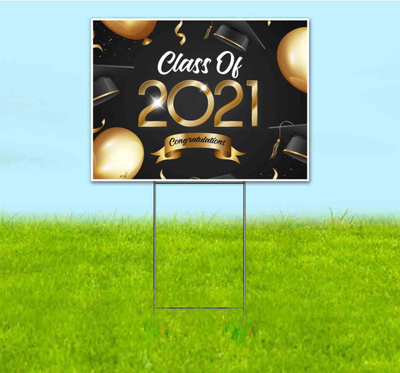 Class Of 2021 Congratulations Yard Sign