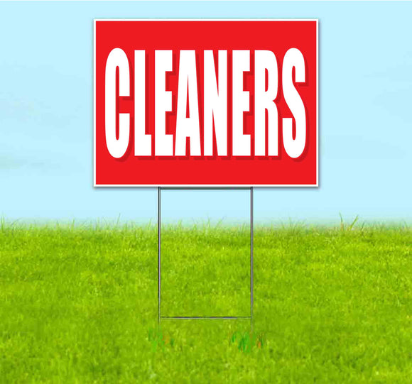 Cleaners Yard Sign
