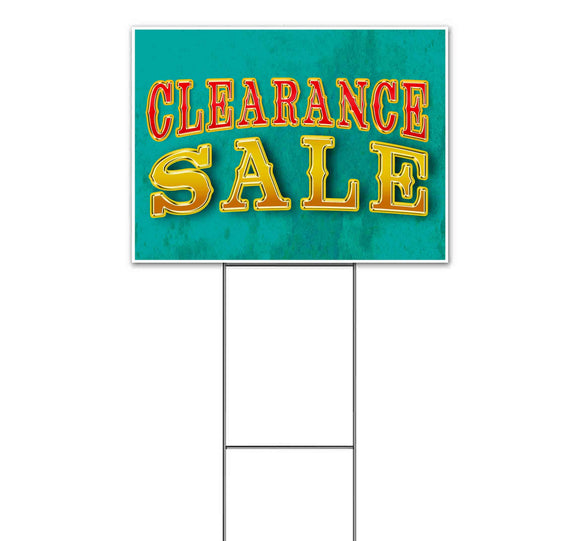 Clearance Yard Sign