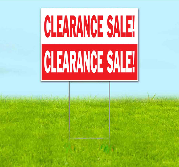 Clearance Yard Sign