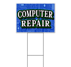 Computer Repair Yard Sign
