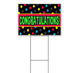 Congratulations Dots Yard Sign