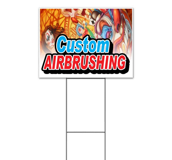 Custom Airbrushing Yard Sign