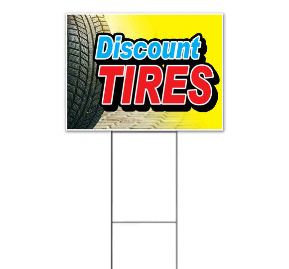Discount Tires Yard Sign