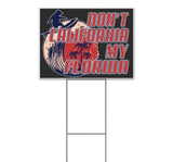 Dont California My Florida Bear Surf Yard Sign