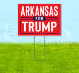 Arkansas For Trump Flag Yard Sign