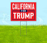 California For Trump Flag Yard Sign