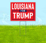 Louisiana For Trump Flag Yard Sign