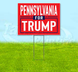 Pennsylvania For Trump Flag Yard Sign