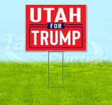 Utah For Trump Flag Yard Sign