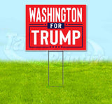 Washington For Trump Flag Yard Sign
