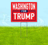 Washington For Trump Flag Yard Sign